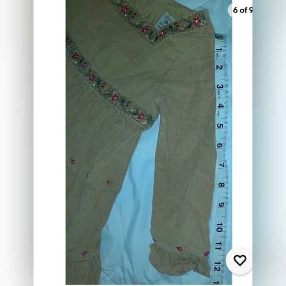 GAP Brown Kids Dress with Floral Details🩷💜BABY DRESS ORIGINAL GAP 🩷🩵 - Picture 4 of 6